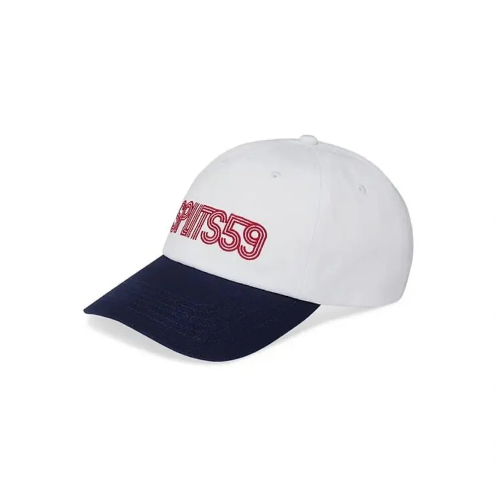 Splits59 White and Navy Two-Tone Logo Baseball Cap